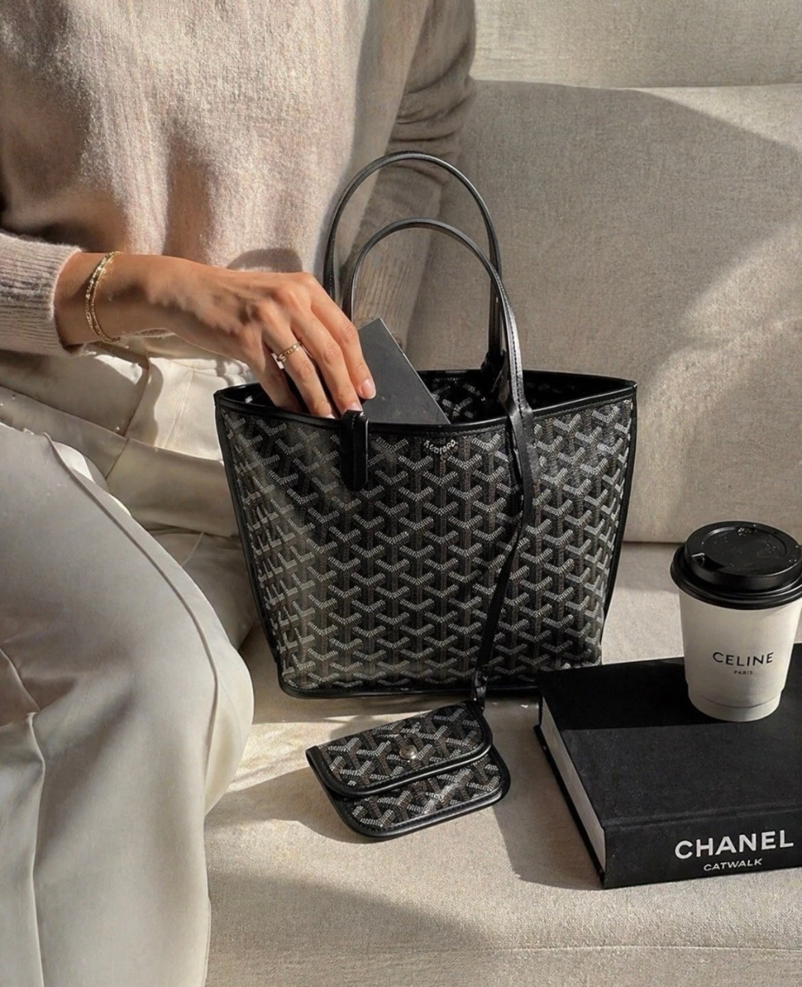 Goyard mini tote